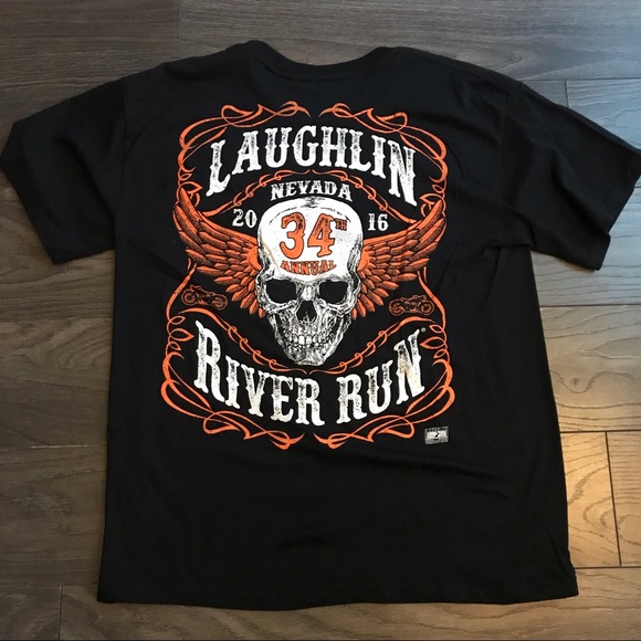 vintage black river run t-shirt - Picture 3 of 4